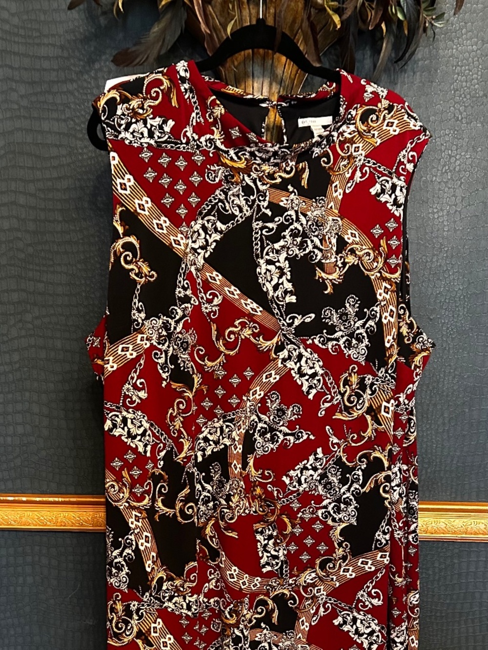 Mock neck style sleeveless dress plus size 26/28 or 4x  new!